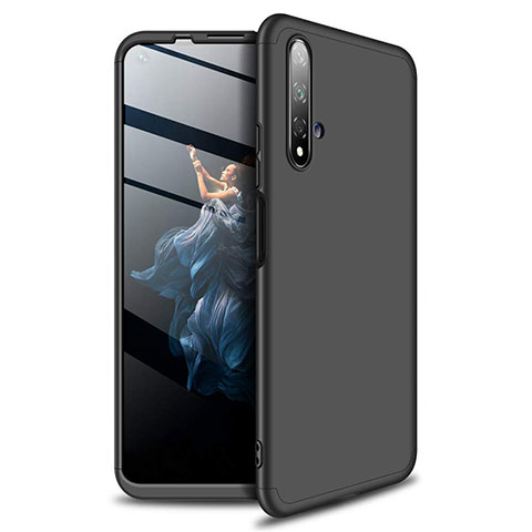 Funda Dura Plastico Rigida Carcasa Mate Frontal y Trasera 360 Grados P02 para Huawei Nova 5T Negro