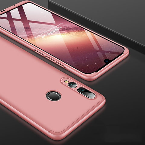 Funda Dura Plastico Rigida Carcasa Mate Frontal y Trasera 360 Grados para Huawei Enjoy 9s Oro Rosa