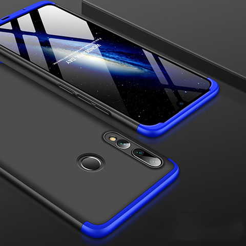 Funda Dura Plastico Rigida Carcasa Mate Frontal y Trasera 360 Grados para Huawei Honor 20i Azul y Negro