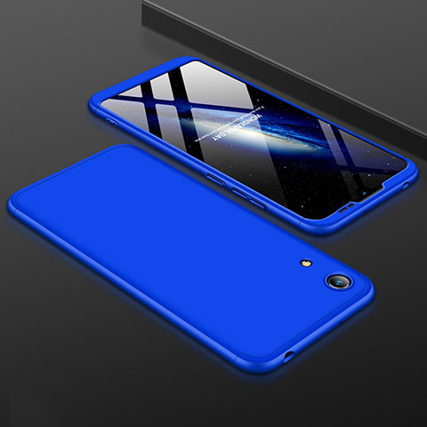 Funda Dura Plastico Rigida Carcasa Mate Frontal y Trasera 360 Grados para Huawei Honor Play 8A Azul