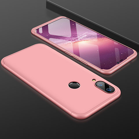 Funda Dura Plastico Rigida Carcasa Mate Frontal y Trasera 360 Grados para Huawei Nova 3i Oro Rosa