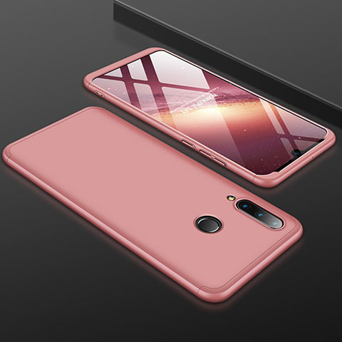 Funda Dura Plastico Rigida Carcasa Mate Frontal y Trasera 360 Grados para Huawei Nova 4e Oro Rosa