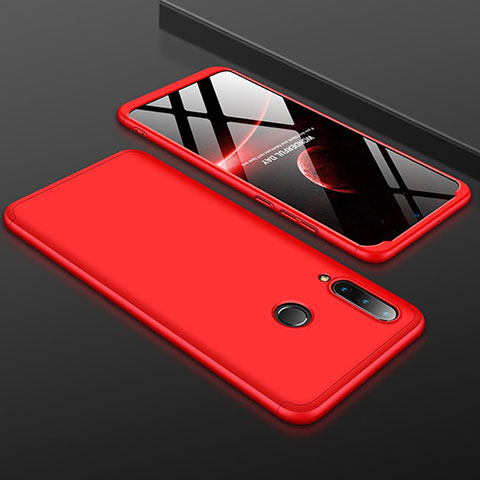 Funda Dura Plastico Rigida Carcasa Mate Frontal y Trasera 360 Grados para Huawei Nova 4e Rojo