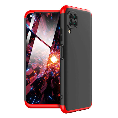 Funda Dura Plastico Rigida Carcasa Mate Frontal y Trasera 360 Grados para Huawei Nova 6 SE Rojo y Negro