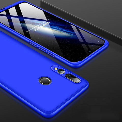 Funda Dura Plastico Rigida Carcasa Mate Frontal y Trasera 360 Grados para Huawei P Smart+ Plus (2019) Azul