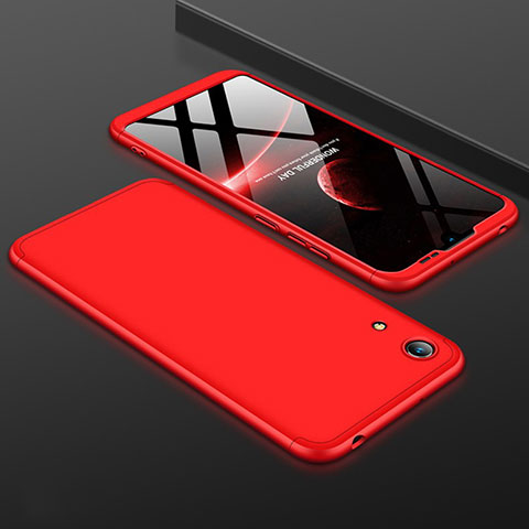 Funda Dura Plastico Rigida Carcasa Mate Frontal y Trasera 360 Grados para Huawei Y6 (2019) Rojo