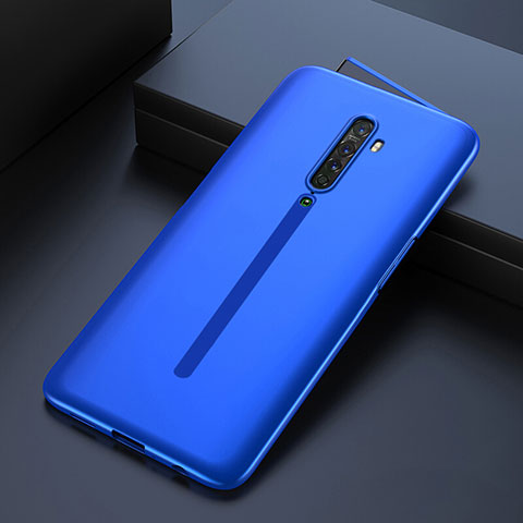 Funda Dura Plastico Rigida Carcasa Mate Frontal y Trasera 360 Grados para Oppo Reno2 Azul