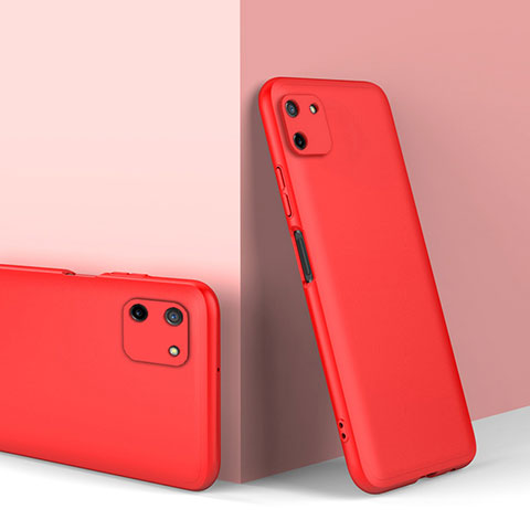 Funda Dura Plastico Rigida Carcasa Mate Frontal y Trasera 360 Grados para Realme C11 Rojo