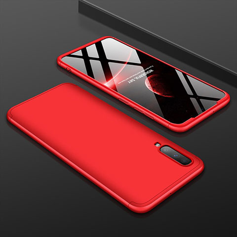 Funda Dura Plastico Rigida Carcasa Mate Frontal y Trasera 360 Grados para Samsung Galaxy A90 5G Rojo