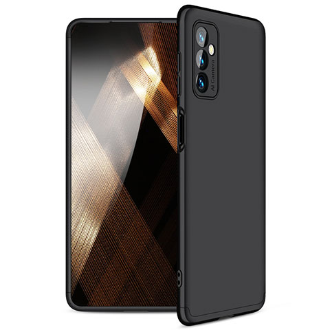 Funda Dura Plastico Rigida Carcasa Mate Frontal y Trasera 360 Grados para Samsung Galaxy M52 5G Negro