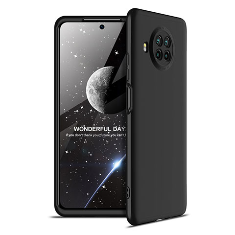 Funda Dura Plastico Rigida Carcasa Mate Frontal y Trasera 360 Grados para Xiaomi Mi 10i 5G Negro