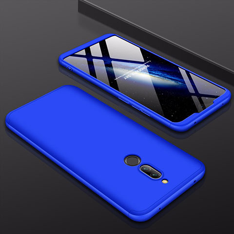 Funda Dura Plastico Rigida Carcasa Mate Frontal y Trasera 360 Grados para Xiaomi Redmi 8 Azul