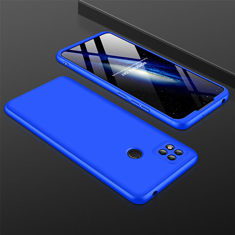 Funda Dura Plastico Rigida Carcasa Mate Frontal y Trasera 360 Grados para Xiaomi Redmi 9C Azul