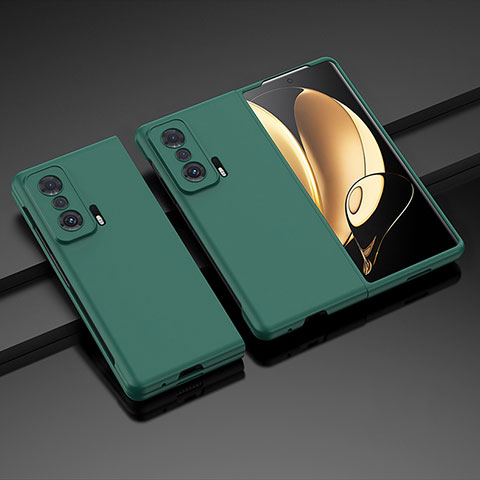 Funda Dura Plastico Rigida Carcasa Mate Frontal y Trasera 360 Grados QH1 para Huawei Honor Magic V 5G Verde