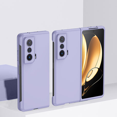 Funda Dura Plastico Rigida Carcasa Mate Frontal y Trasera 360 Grados QH1 para Huawei Honor Magic Vs 5G Purpura Claro