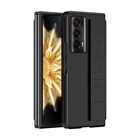 Funda Dura Plastico Rigida Carcasa Mate Frontal y Trasera 360 Grados SD1 para Huawei Honor Magic V2 5G Negro