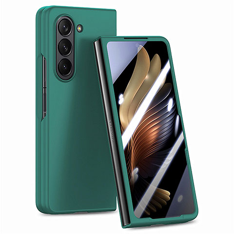 Funda Dura Plastico Rigida Carcasa Mate Frontal y Trasera 360 Grados SD1 para Samsung Galaxy Z Fold5 5G Verde