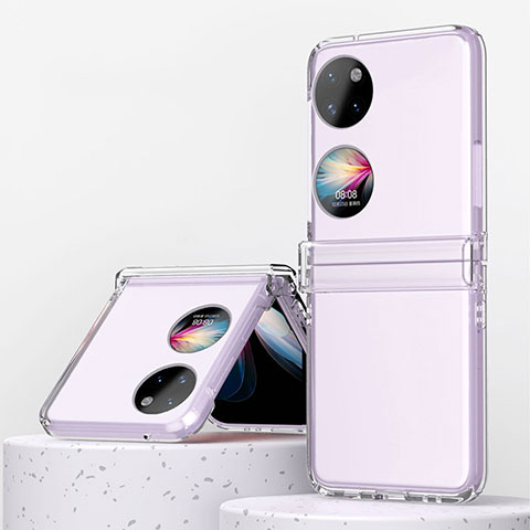 Funda Dura Plastico Rigida Carcasa Mate Frontal y Trasera 360 Grados ZL3 para Huawei P60 Pocket Claro