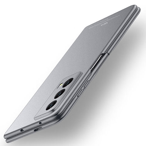 Funda Dura Plastico Rigida Carcasa Mate Frontal y Trasera 360 Grados ZL7 para Huawei Honor Magic Vs2 5G Gris