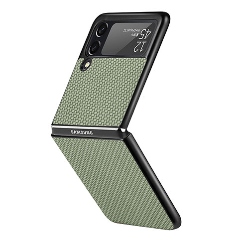 Funda Dura Plastico Rigida Carcasa Mate H05 para Samsung Galaxy Z Flip3 5G Verde