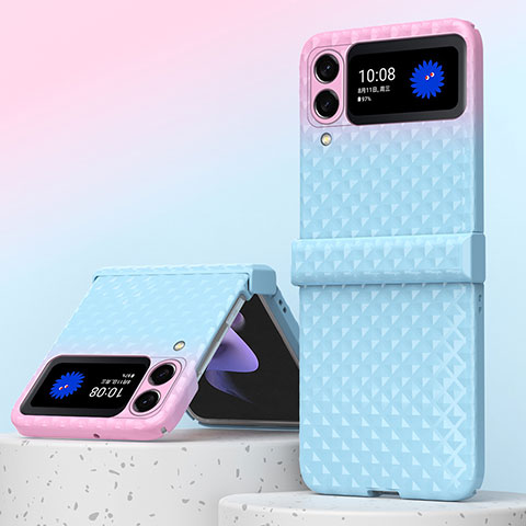 Funda Dura Plastico Rigida Carcasa Mate H07 para Samsung Galaxy Z Fold4 5G Azul