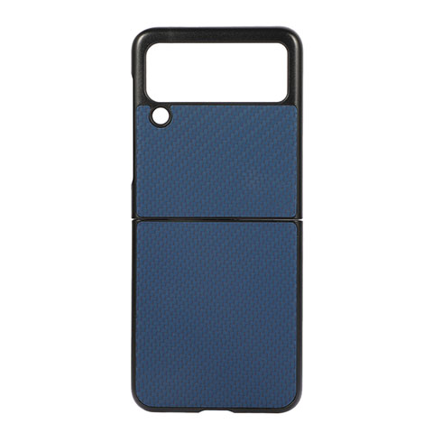 Funda Dura Plastico Rigida Carcasa Mate H08 para Samsung Galaxy Z Flip3 5G Azul