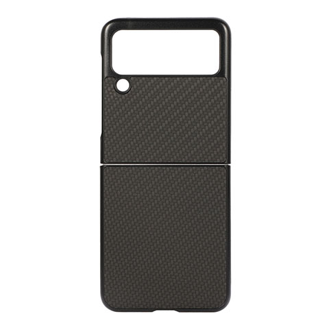 Funda Dura Plastico Rigida Carcasa Mate H08 para Samsung Galaxy Z Flip3 5G Negro