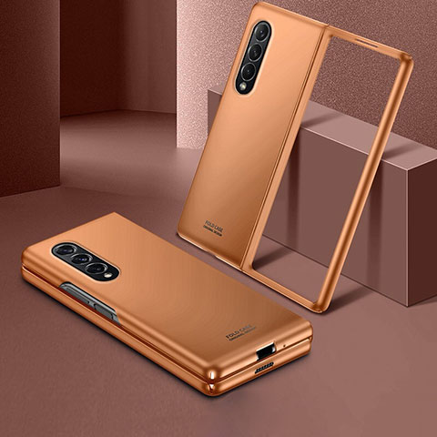 Funda Dura Plastico Rigida Carcasa Mate L04 para Samsung Galaxy Z Fold3 5G Oro