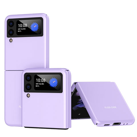 Funda Dura Plastico Rigida Carcasa Mate L08 para Samsung Galaxy Z Flip3 5G Morado