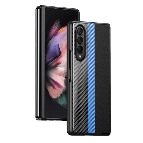 Funda Dura Plastico Rigida Carcasa Mate L09 para Samsung Galaxy Z Fold3 5G Azul Cielo