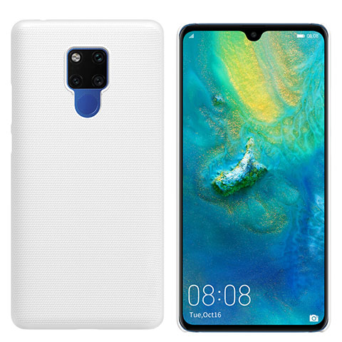 Funda Dura Plastico Rigida Carcasa Mate M01 para Huawei Mate 20 X Blanco