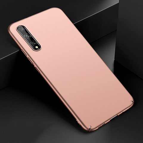 Funda Dura Plastico Rigida Carcasa Mate M01 para Huawei Y8p Oro Rosa