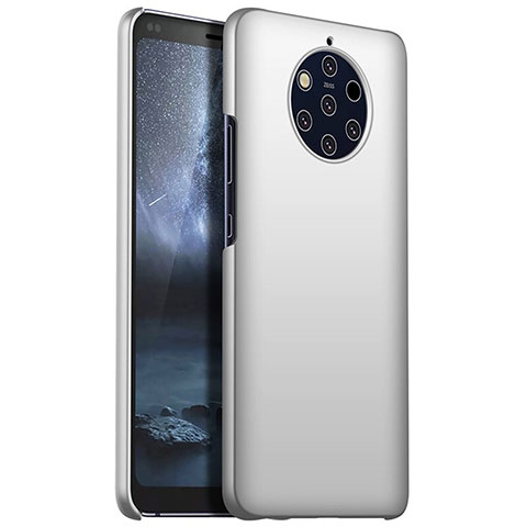 Funda Dura Plastico Rigida Carcasa Mate M01 para Nokia 9 PureView Plata