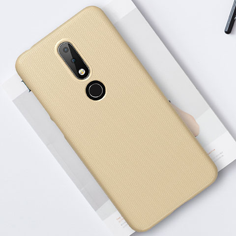 Funda Dura Plastico Rigida Carcasa Mate M01 para Nokia X6 Oro