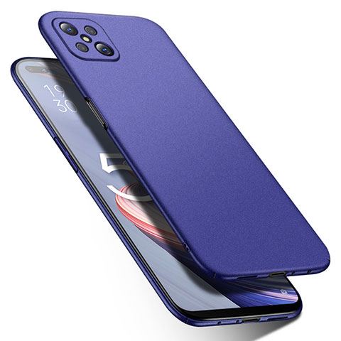 Funda Dura Plastico Rigida Carcasa Mate M01 para Oppo Reno4 Z 5G Azul