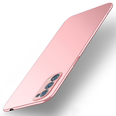 Funda Dura Plastico Rigida Carcasa Mate M01 para Oppo Reno5 Pro 5G Oro Rosa