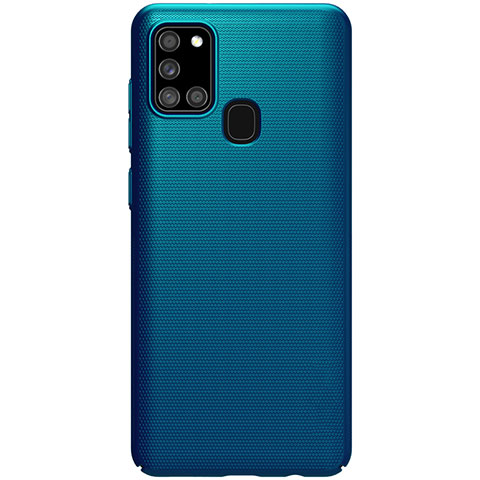 Funda Dura Plastico Rigida Carcasa Mate M01 para Samsung Galaxy A21s Azul