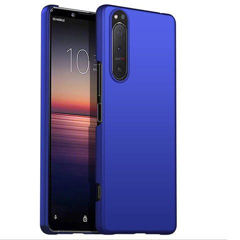 Funda Dura Plastico Rigida Carcasa Mate M01 para Sony Xperia 5 II Azul