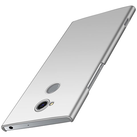 Funda Dura Plastico Rigida Carcasa Mate M01 para Sony Xperia XA2 Plus Plata