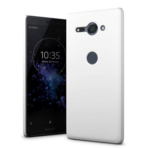 Funda Dura Plastico Rigida Carcasa Mate M01 para Sony Xperia XZ2 Compact Blanco