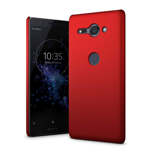 Funda Dura Plastico Rigida Carcasa Mate M01 para Sony Xperia XZ2 Compact Rojo