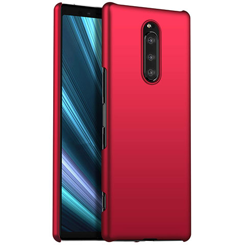 Funda Dura Plastico Rigida Carcasa Mate M01 para Sony Xperia XZ4 Rojo