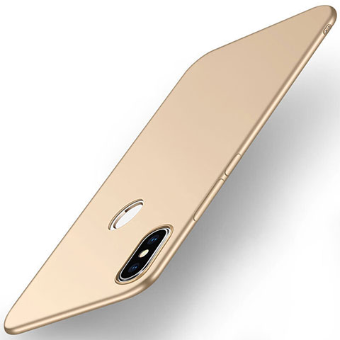 Funda Dura Plastico Rigida Carcasa Mate M01 para Xiaomi Mi Max 3 Oro