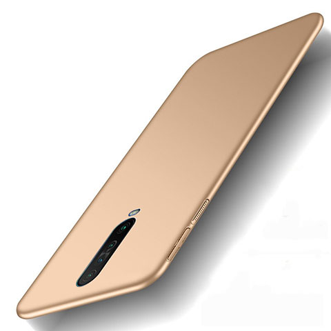 Funda Dura Plastico Rigida Carcasa Mate M01 para Xiaomi Redmi K30 5G Oro