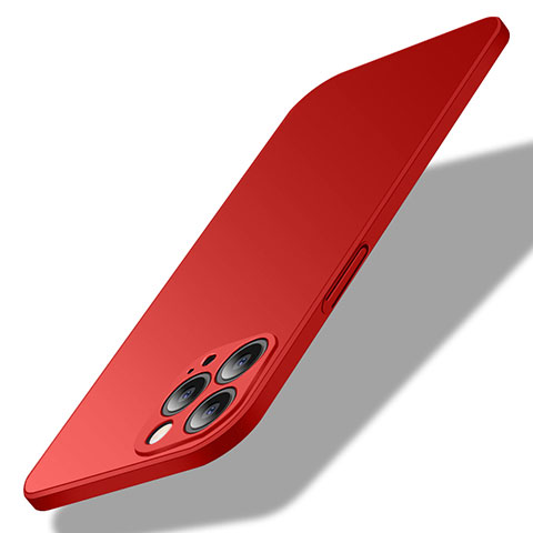 Funda Dura Plastico Rigida Carcasa Mate M02 para Apple iPhone 13 Pro Max Rojo