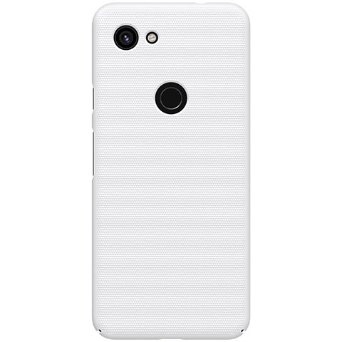 Funda Dura Plastico Rigida Carcasa Mate M02 para Google Pixel 3a XL Blanco