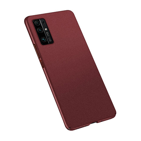 Funda Dura Plastico Rigida Carcasa Mate M02 para Huawei Honor 30 Rojo Rosa