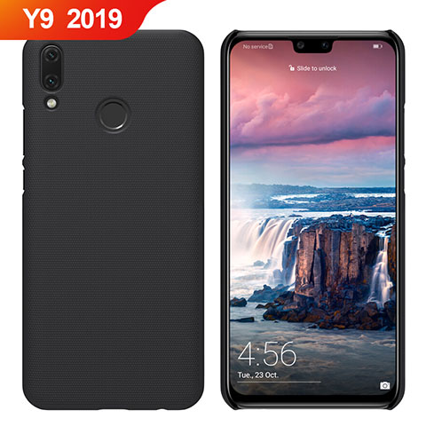 Funda Dura Plastico Rigida Carcasa Mate M02 para Huawei Y9 (2019) Negro