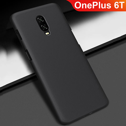 Funda Dura Plastico Rigida Carcasa Mate M02 para OnePlus 6T Negro