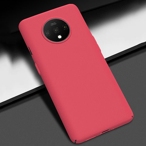 Funda Dura Plastico Rigida Carcasa Mate M02 para OnePlus 7T Rojo